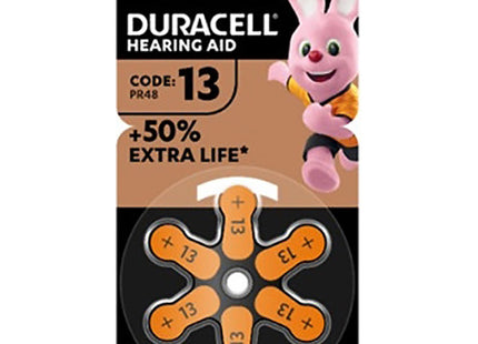 DURACELL BATTERIE TAB 13 ARANCIO PER ACUSTICA BLISTER DA PZ6