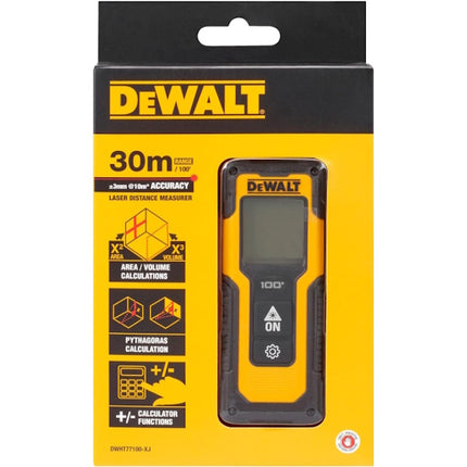 DEWALT MISURATORE LASER DWHT77100-XJ DISTANZA MISURABILE MAX MT 30