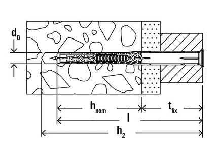 FISCHER TASSELLO DUOXPAND T IN NYLON PROLUNGATO CON VITE TSP TORX