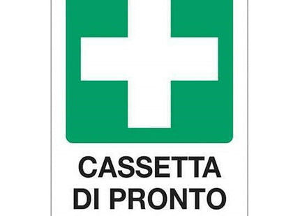 SEGNALE CASSETTA DI PRONTO SOCCORSO IN ALLUMINIO MM300X200