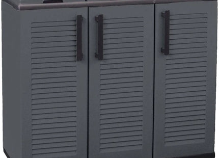 ARTPLAST CONTENITORE RACCOLTA DIFFERENZIATA 3 SCOMPARTI GRIGIO