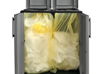 ARTPLAST CONTENITORE RACCOLTA DIFFERENZIATA 2 SCOMPARTI GRIGIO