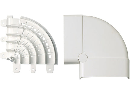 ELETTROCANALI ANGOLO PIANO VARIABILE SERIE 20 MM70X20 BIANCO PZ1