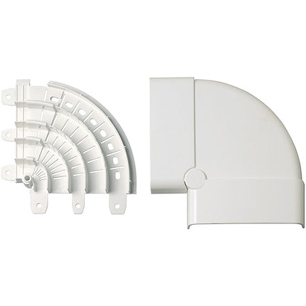 ELETTROCANALI ANGOLO PIANO VARIABILE SERIE 20 MM70X20 BIANCO PZ1
