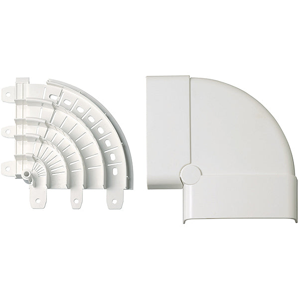 ELETTROCANALI ANGOLO PIANO VARIABILE SERIE 20 MM70X20 BIANCO PZ1