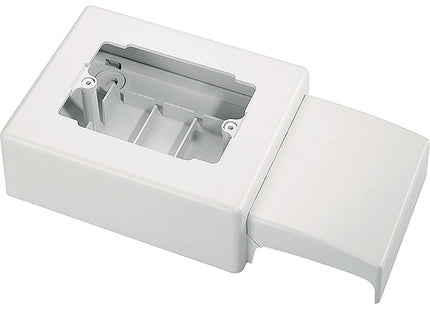 ELETTROCANALI SCATOLA A PARETE 3 MODULI PER CANALE BATTISCOPA BIANCO