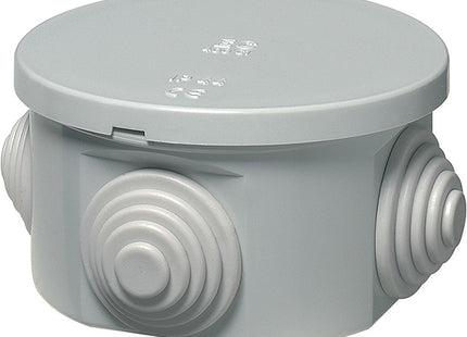ELETTROCANALI CASSETTA DI DERIVAZIONE DA PARETE TONDA IP44 COLORE GRIGIO