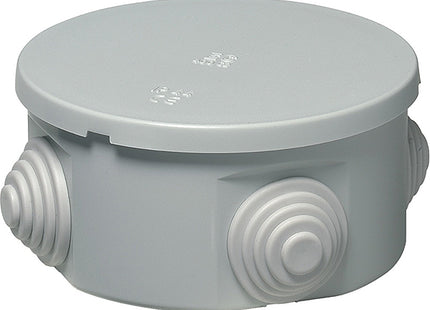ELETTROCANALI CASSETTA DI DERIVAZIONE DA PARETE TONDA IP44 COLORE GRIGIO