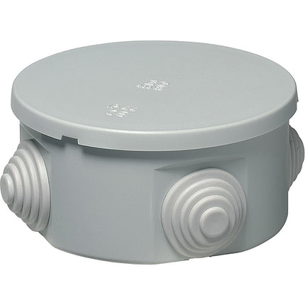 ELETTROCANALI CASSETTA DI DERIVAZIONE DA PARETE TONDA IP44 COLORE GRIGIO