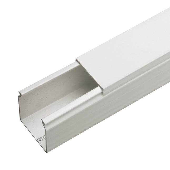 ELETTROCANALI CANALE PORTACAVI CON COPERCHIO CP BIANCO DA MT2