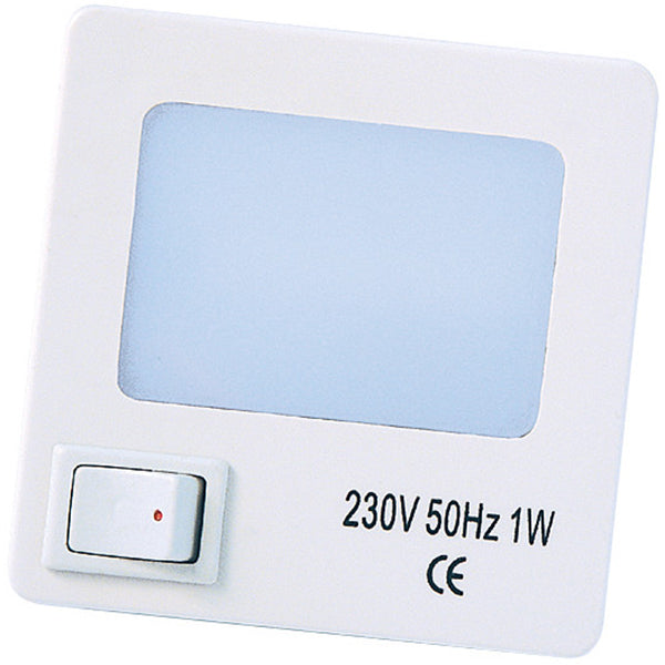 ELETTROCANALI LAMPADA DI CORTESIA SEGNAPASSO CON NEON 1W SPINA 2P 10A*