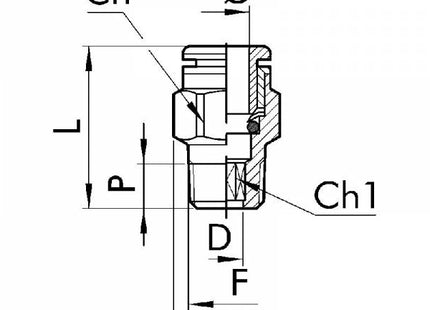 EUROFIT RACCORDO ART. 700 DIRITTO MASCHIO CONICO