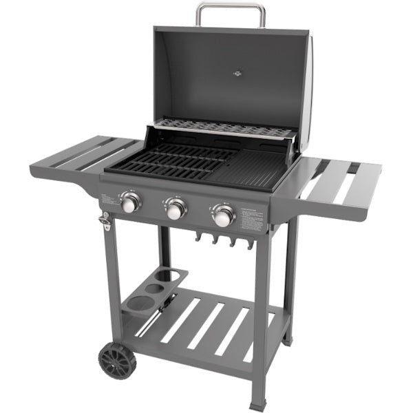 OMPAGRILL BARBECUE A GAS A 3 FUOCHI MOD. EXPERT3 DUEGAS+