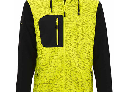 U-POWER FELPA CON CAPPUCCIO RAINBOW COLORE YELLOW FLUO TG.XXL