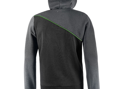 U-POWER FELPA CON CAPPUCCIO JUPITER COLORE ASPHALT GREY