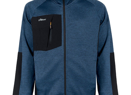 U-POWER FELPA CON ZIP HULL COLORE DEEP BLUE