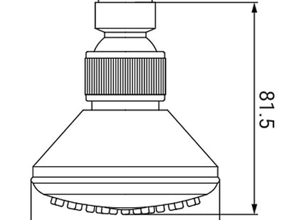 IDRO-BRIC SOFFIONE CROMATO A SNODO