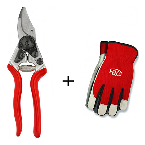 FELCO FORBICE PER POTATURA MOD. F  6 DA MM195 + GUANTI