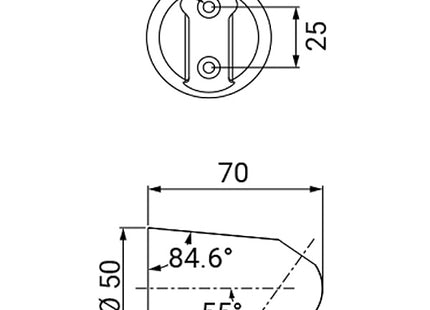 IDRO-BRIC SUPPORTO DOCCIA A PARETE