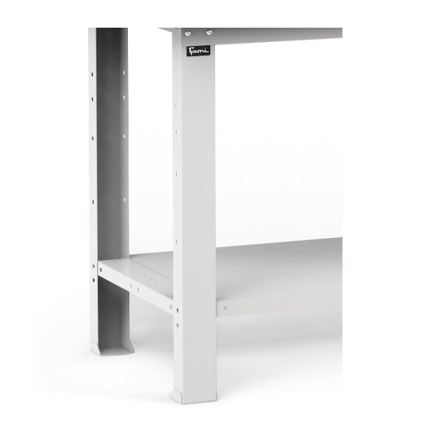 FAMI BANCO DA LAVORO WORK CON PIANO IN LEGNO COLORE GRIGIO