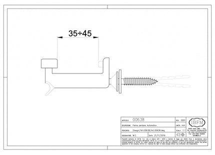 IBFM FERMAPERSIANE AUTOMATICO NERO TIPO GRILLO ART.638