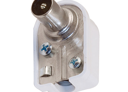 FAEG SPINA PER TV COAX A SQUADRA 75 OHM PASSO CEI MM9,5 BIANCO PZ2