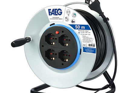 FAEG TAMBURO AVVOLGICAVO CON CAVO DA MT50 230V GRIGIO