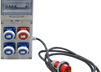 FAEG QUADRO DISTRIBUZIONE 3 PRESE CEE 250V 1 PRESA 400V CON CAVO E SPINA