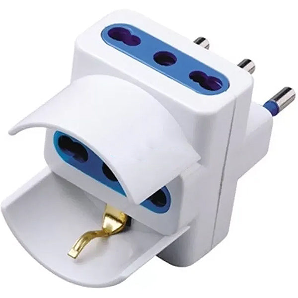 FAEG ADATTATORE TRIPLO/SCHUKO BIP.16A+T BIANCO