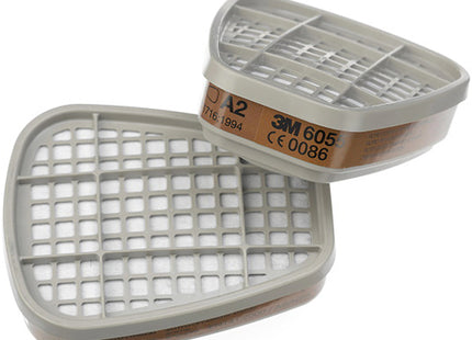 3M FILTRI 6055 PER GAS E VAPORI A2 PER RESPIRATORI CONF.DA PZ 2