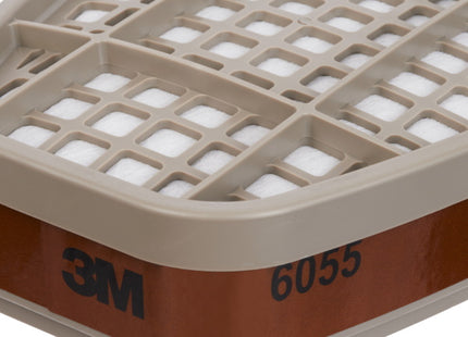 3M FILTRI 6055 PER GAS E VAPORI A2 PER RESPIRATORI CONF.DA PZ 2