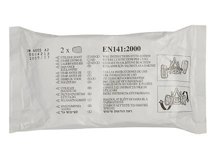 3M FILTRI 6055 PER GAS E VAPORI A2 PER RESPIRATORI CONF.DA PZ 2