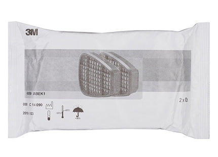 3M FILTRI 6059 PER GAS E VAPORI ABEK1 PER RESPIRATORI CONF.DA PZ 2