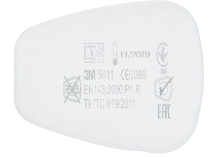 3M FILTRI 5911 PER POLVERI P1 PER RESPIRATORI CONF.DA PZ 2