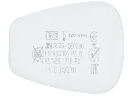 3M FILTRI 5925 PER POLVERI P2 PER RESPIRATORI CONF.DA PZ 2