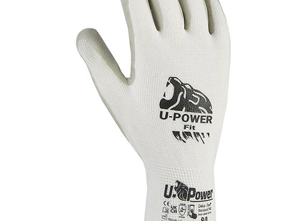 U-POWER GUANTI MOD. FIT COLORE BIANCO/GRIGIO