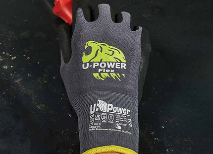 U-POWER GUANTI MOD. FLEX COLORE GRIGIO/NERO