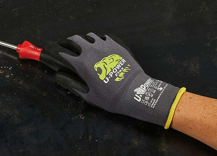 U-POWER GUANTI MOD. FLEX COLORE GRIGIO/NERO
