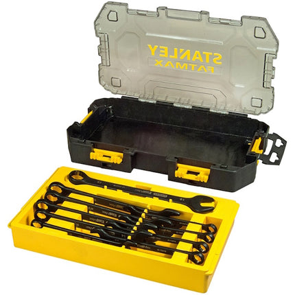 STANLEY SERIE 10 CHIAVI COMBINATE FATMAX IN TOUGHT BOX*