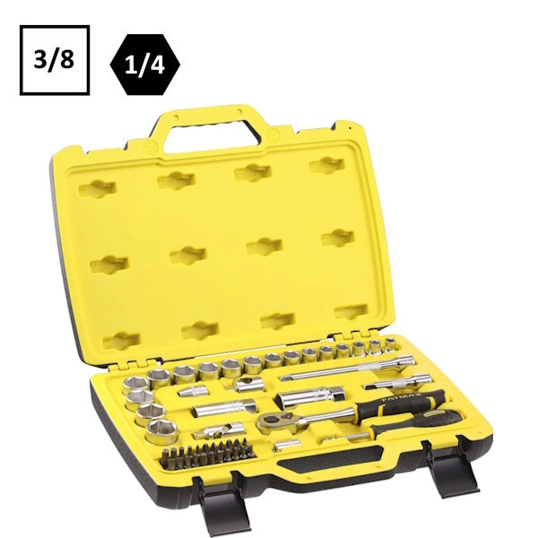 STANLEY ASSORTIMENTO CHIAVI A BUSSOLA DA 3/8" PZ49