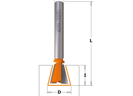 CMT FRESA PER UNIONE A CODA DI RONDINE GAMBO MM 8 ART.918.127.11