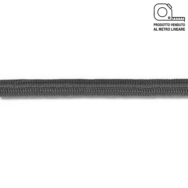 FUNE ELASTICA STANDARD D.MM 6 GRIGIO AL MTL