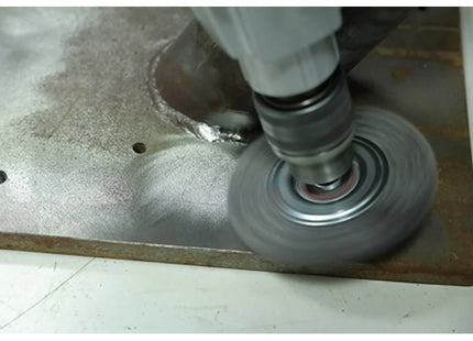 SIT SPAZZOLA CIRCOLARE IN ACCIAIO OTTONATO CON GAMBO D.MM 60 ART.0862