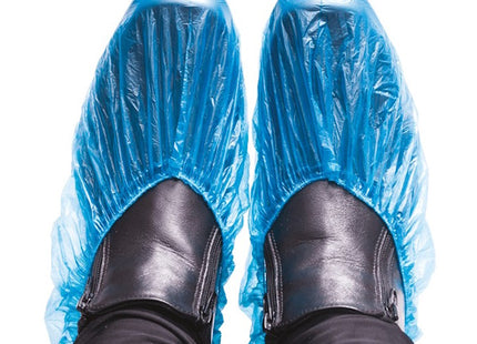 COPRISCARPE MONOUSO IN CPE CONFEZIONE PZ100 AZZURRO TG.UNICA AMBIDESTRI