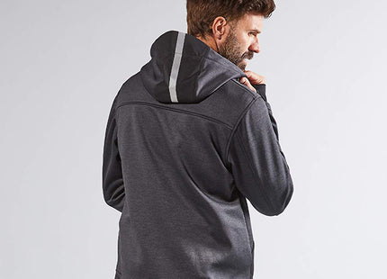 U-POWER FELPA IN TESSUTO CON ZIP GALAXY COLORE ASPHALT GREY