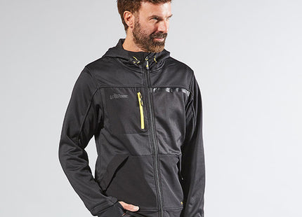 U-POWER FELPA IN TESSUTO CON ZIP GALAXY COLORE BLACK CARBON