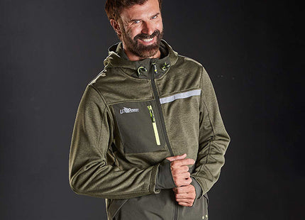 U-POWER FELPA IN TESSUTO CON ZIP GALAXY COLORE DARK GREEN