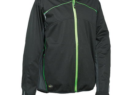COFRA GIACCA SOFTSHELL GALPONES COLORE NERO/ANTRACITE/LIME