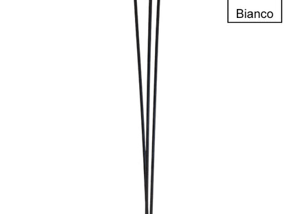 MINUTEX GAMBA IN FILO PER TAVOLO MOD. WIRE ACCIAIO VERNICIATO H.CM 71