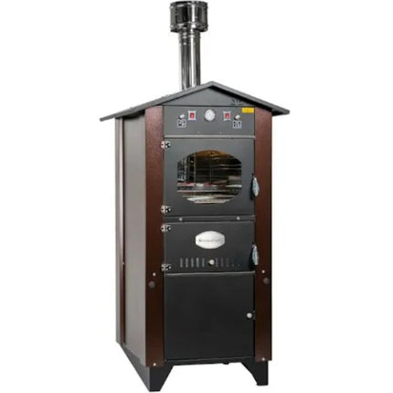 ROSSOFUOCO FORNO A LEGNA GARDEN 80 MARRONE CON TETTO NERO